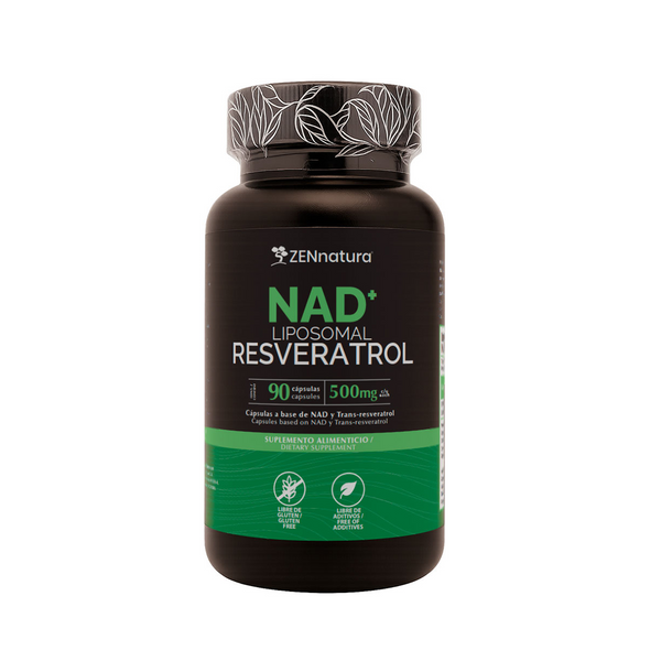 NAD + Liposomal Resveratrol | 90 Cápsulas | 500 mg