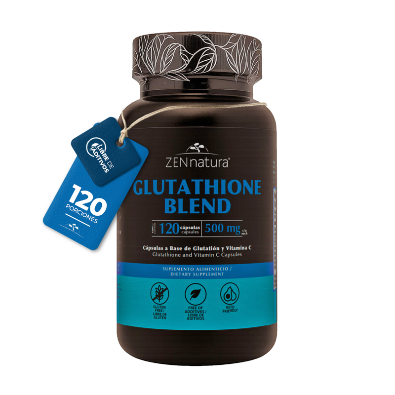 Glutathione Blend | Glutatión, Vitamina C y Magnesio | 120 caps | 500 mg