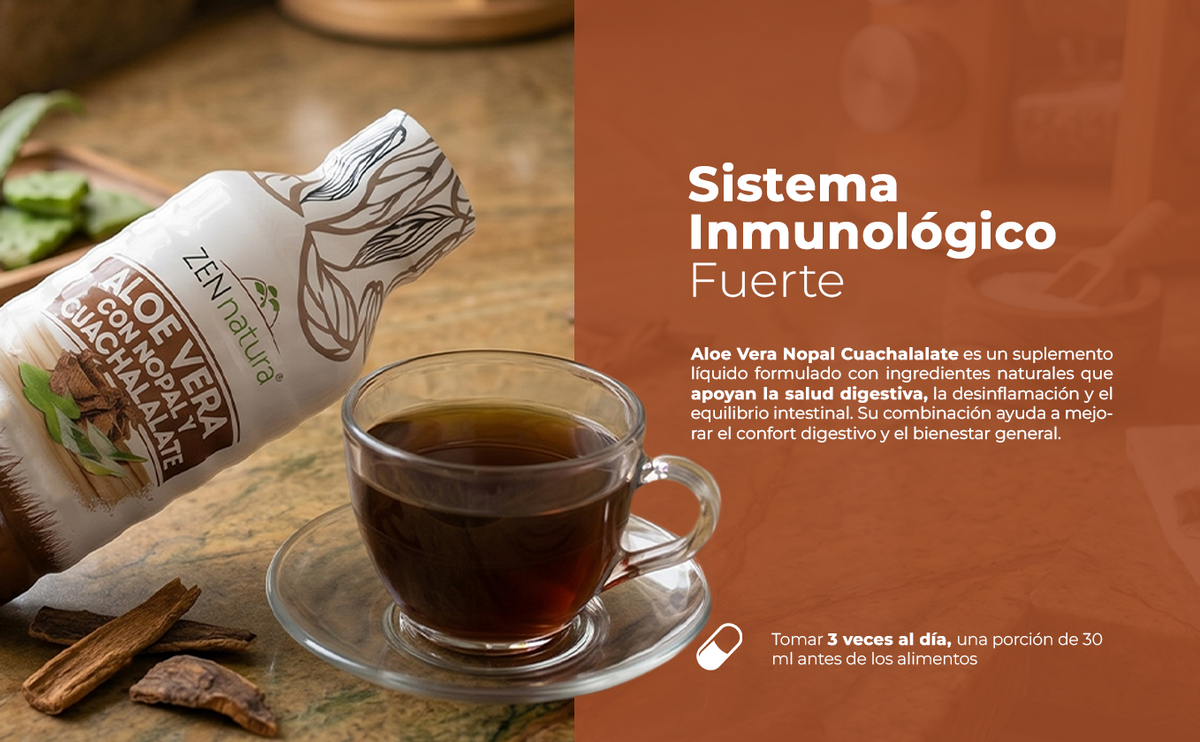 Aloe Vera Nopal Cuachalalate | 1 litro