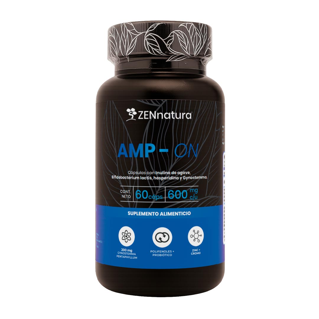 Alfa Glucosil Hesperidina + Ácido Clorogénico | AMP-ON | 60 caps 600mg