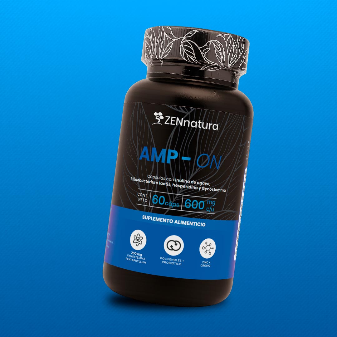 Alfa Glucosil Hesperidina + Ácido Clorogénico | AMP-ON | 60 caps 600mg