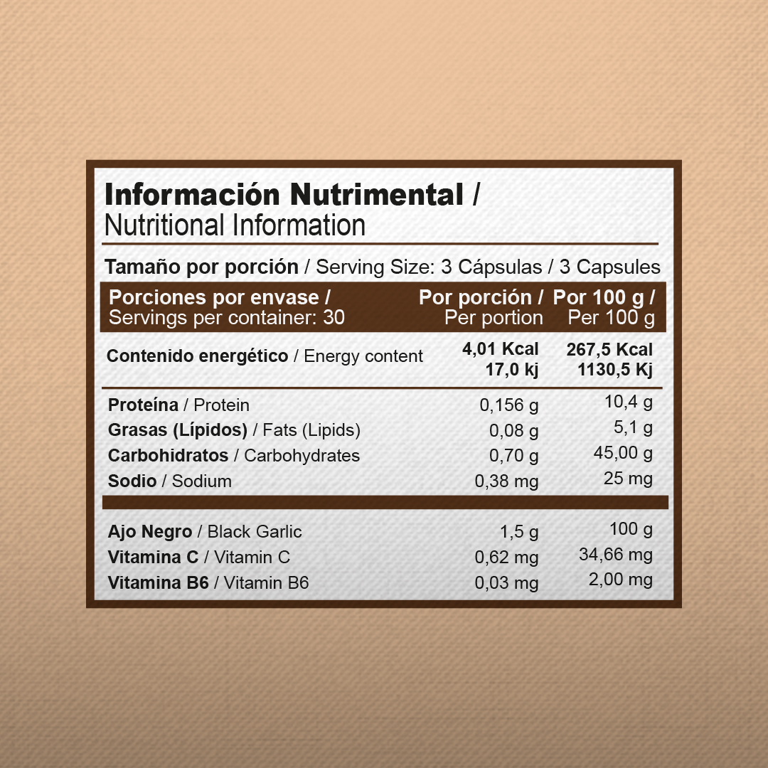 Ajo Negro | 500 mg