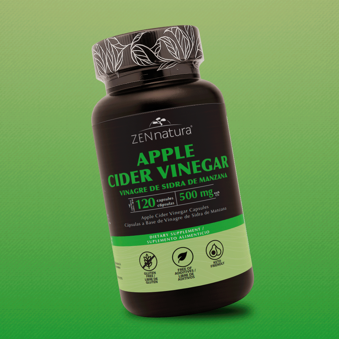 Vinagre de Sidra de Manzana | 120 Cápsulas | 500 mg