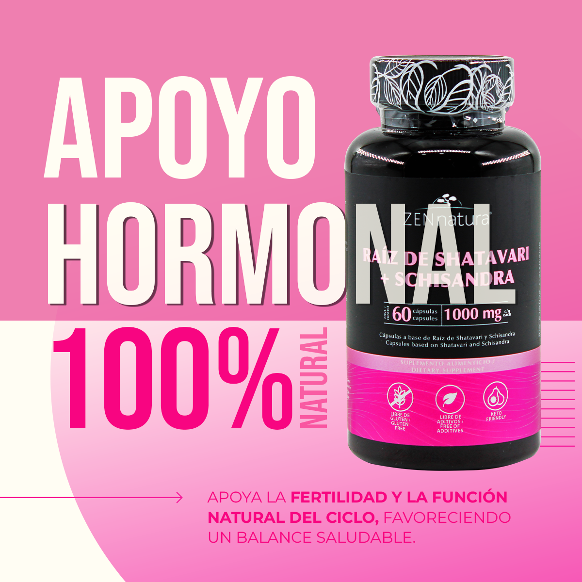 Raíz de Shatavari + Schisandra | 60 Cápsulas | 1000 mg