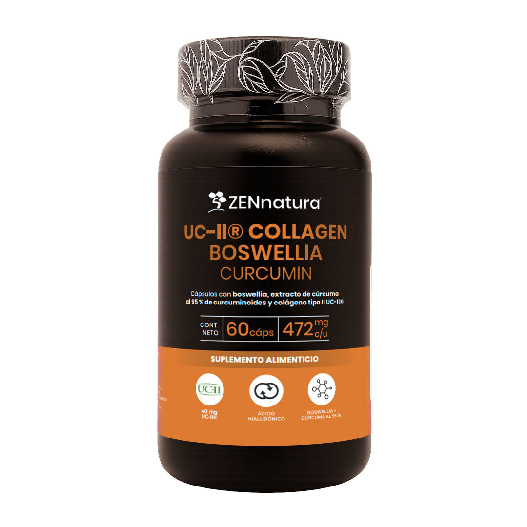 Boswellia y Cúrcuma 95% | Colágeno Tipo 2 UC-II | 40 mg | 460 mg