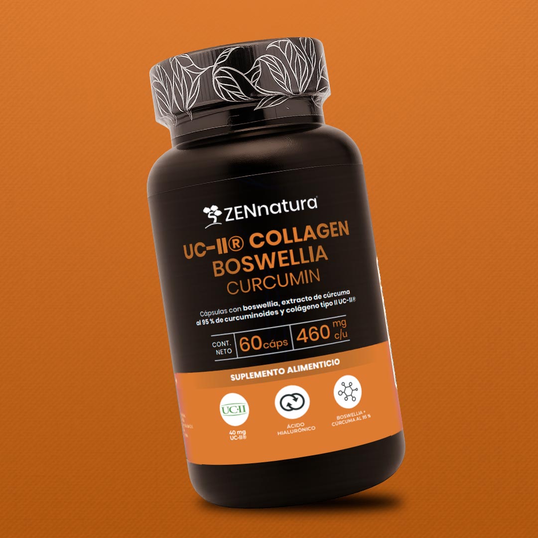Boswellia y Cúrcuma 95% | Colágeno Tipo 2 UC-II | 40 mg | 460 mg