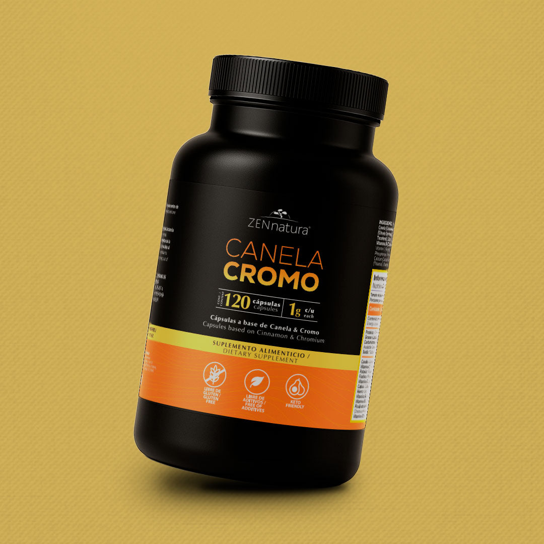 Canela y Cromo | 120 Cápsulas | 1 g