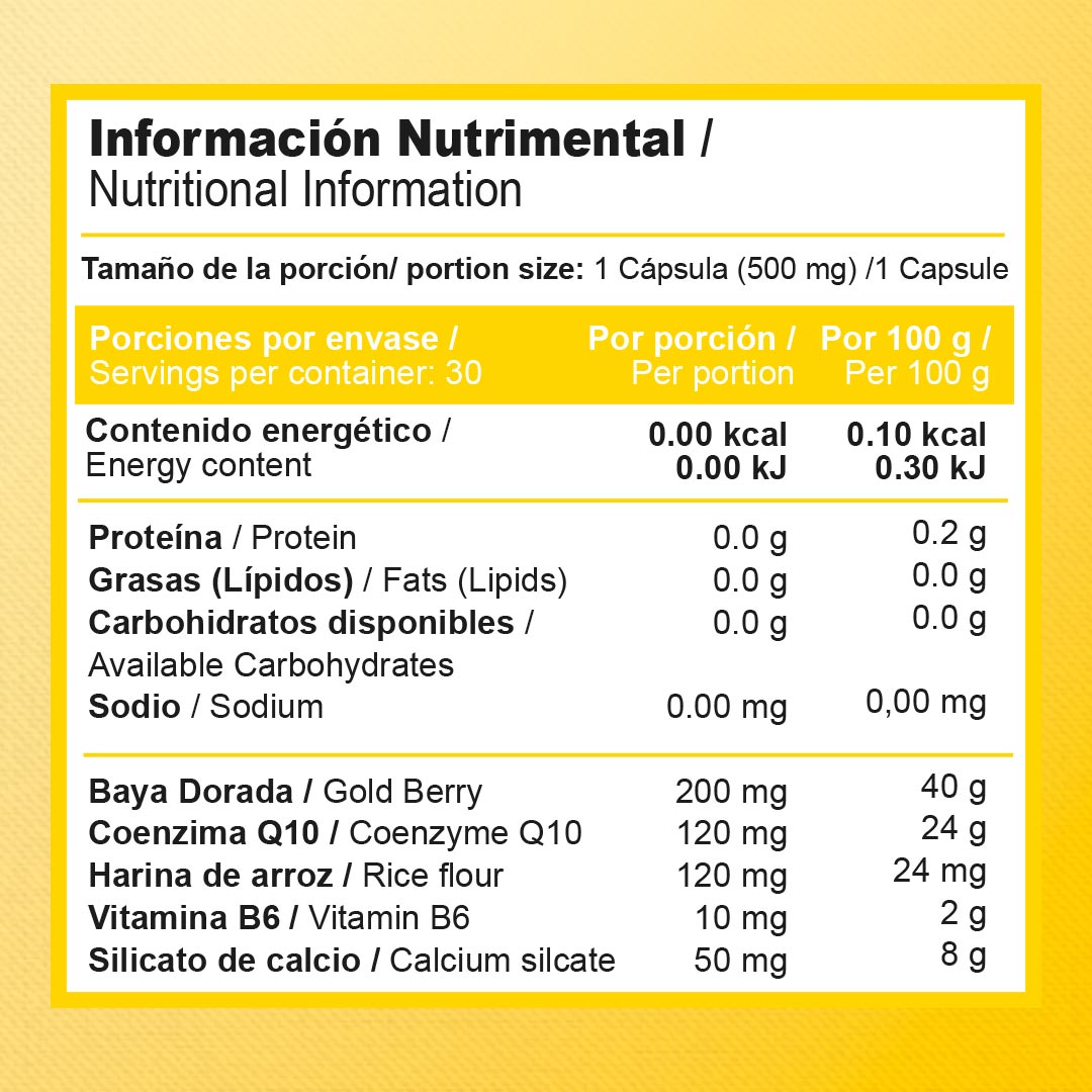 Coenzima Q10 | 30 Cápsulas | 500 mg