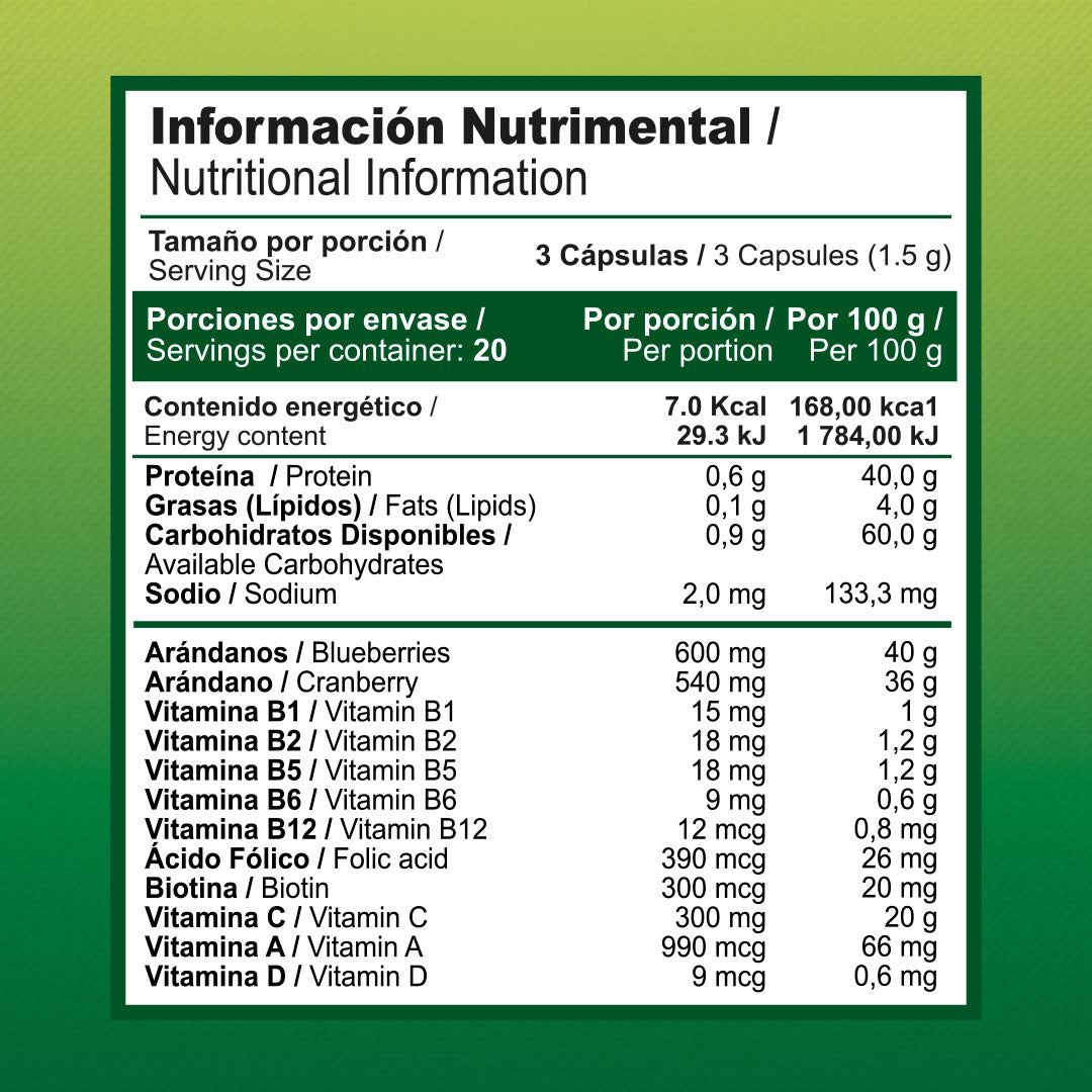 Complejo B y Ginseng | 60 Cápsulas | 500 mg
