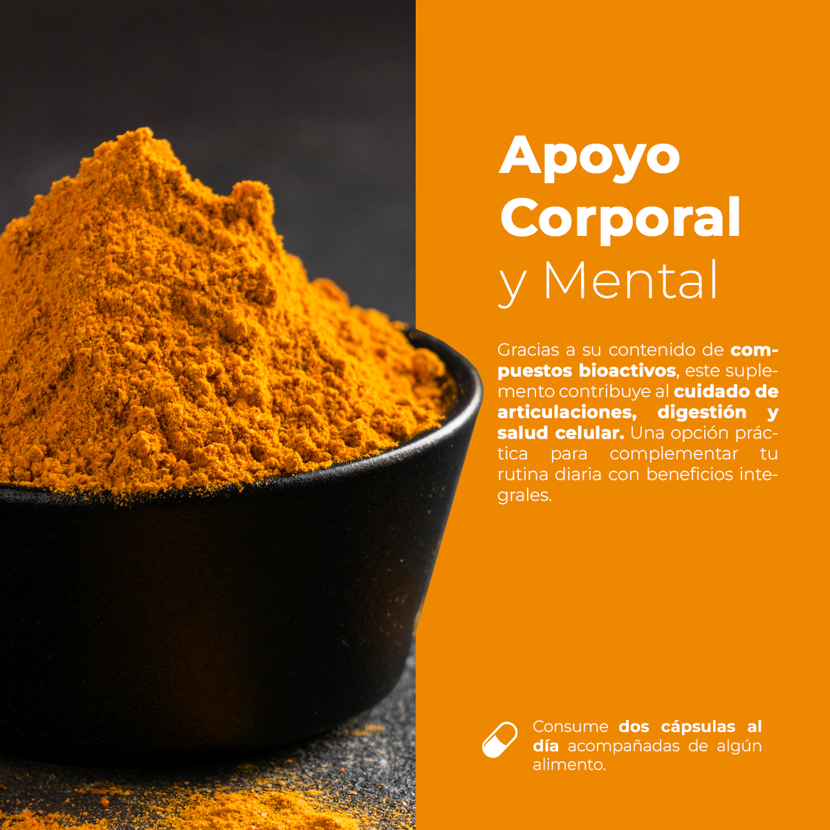 Cúrcuma | 60 Cápsulas | 500 mg