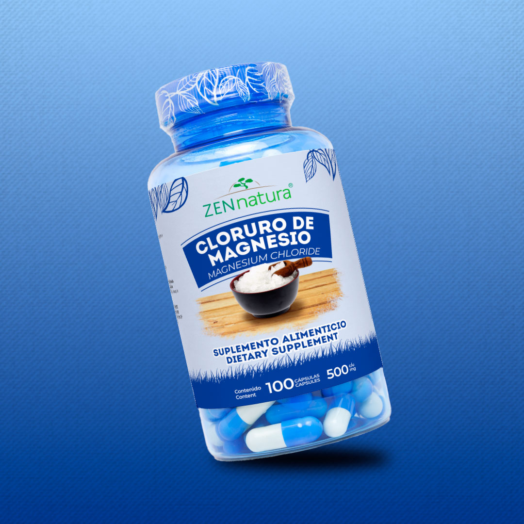 Cloruro de Magnesio | 100 Cápsulas | 500 mg