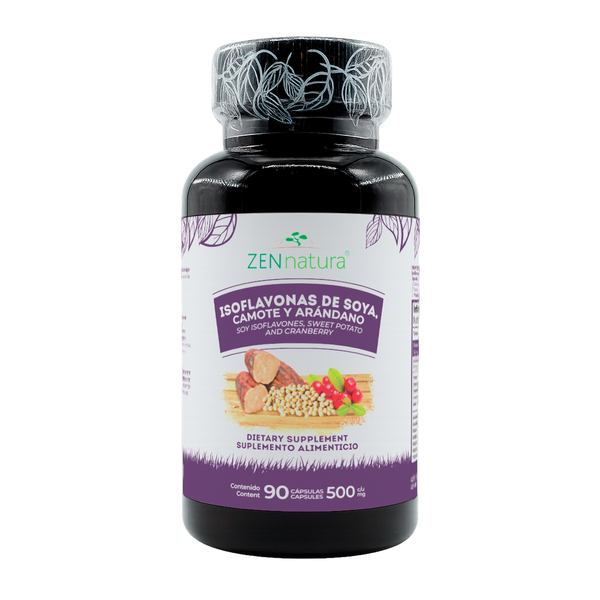 Isoflavonas de Soya | 90 Cápsulas | 500 mg