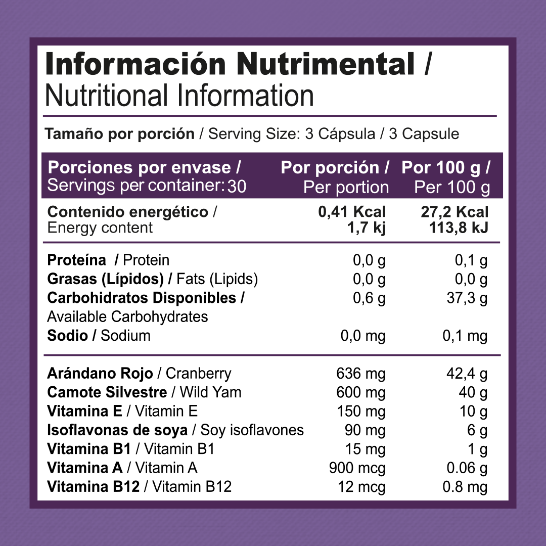Isoflavonas de Soya | 90 Cápsulas | 500 mg