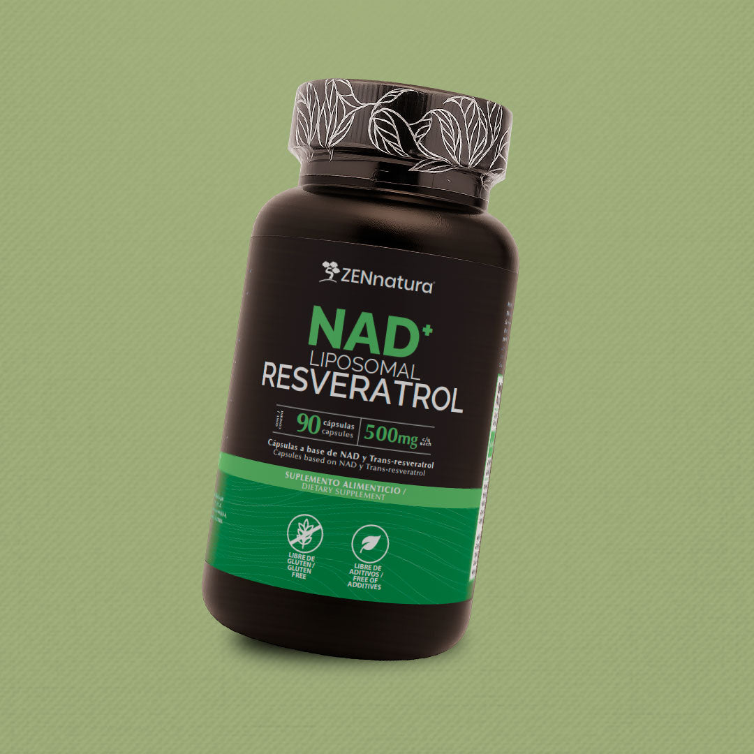 NAD + Liposomal Resveratrol | 90 Cápsulas | 500 mg