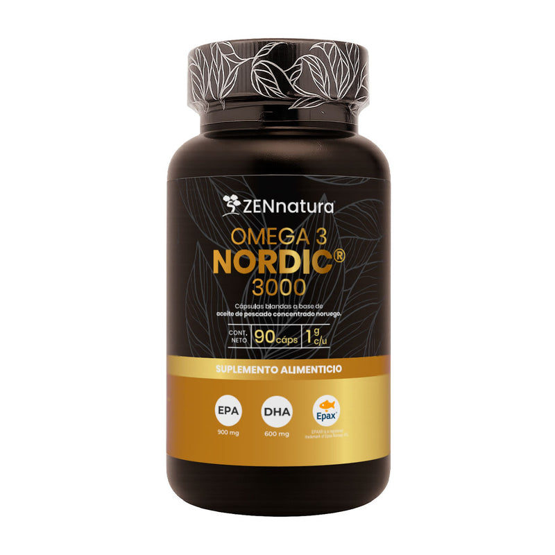 Omega 3 Nordic 3000 | Concentración Premium Noruega | 90 caps | 1 g