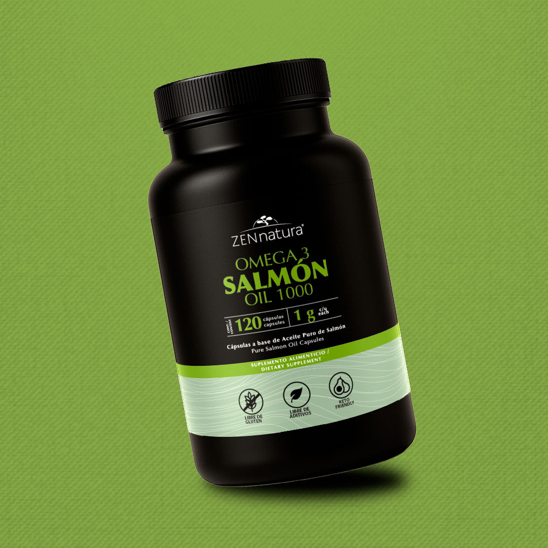 Omega 3 Salmon Oil con Vitamina E | 120 Cápsulas | 1 g
