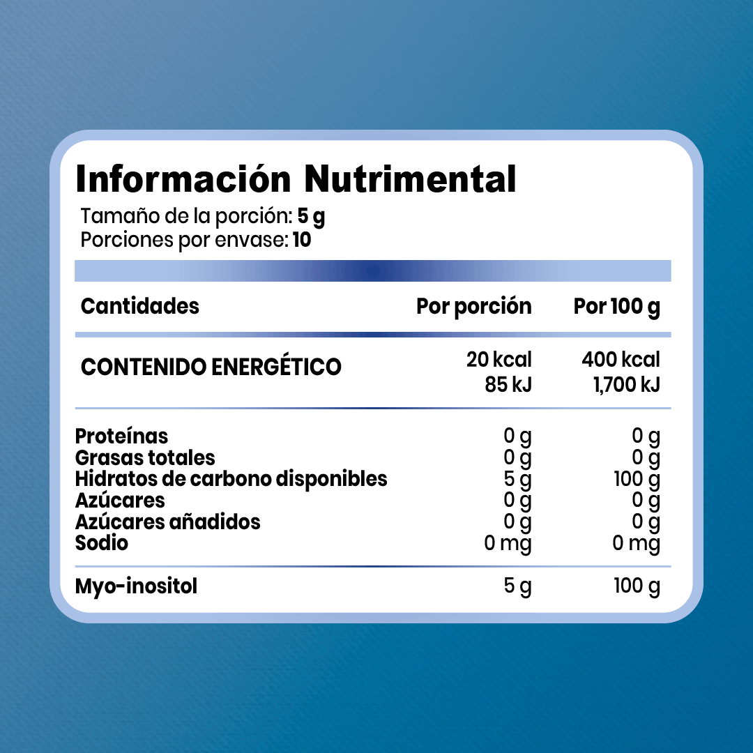 Inositol en Polvo | Pure Inositol Powder | 50 g