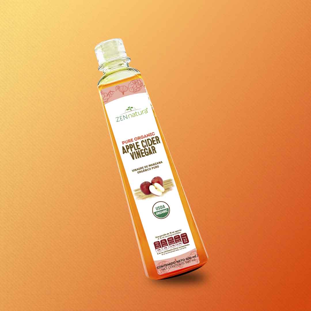Vinagre de Manzana Orgánico Líquido | Con la Madre | 500 ml