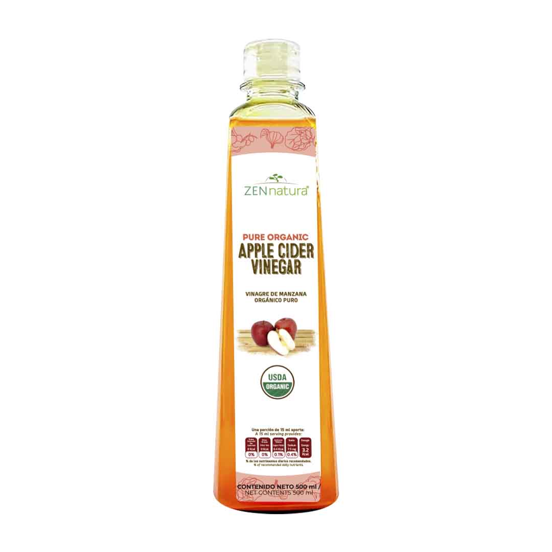 Vinagre de Manzana Orgánico Líquido | Con la Madre | 500 ml