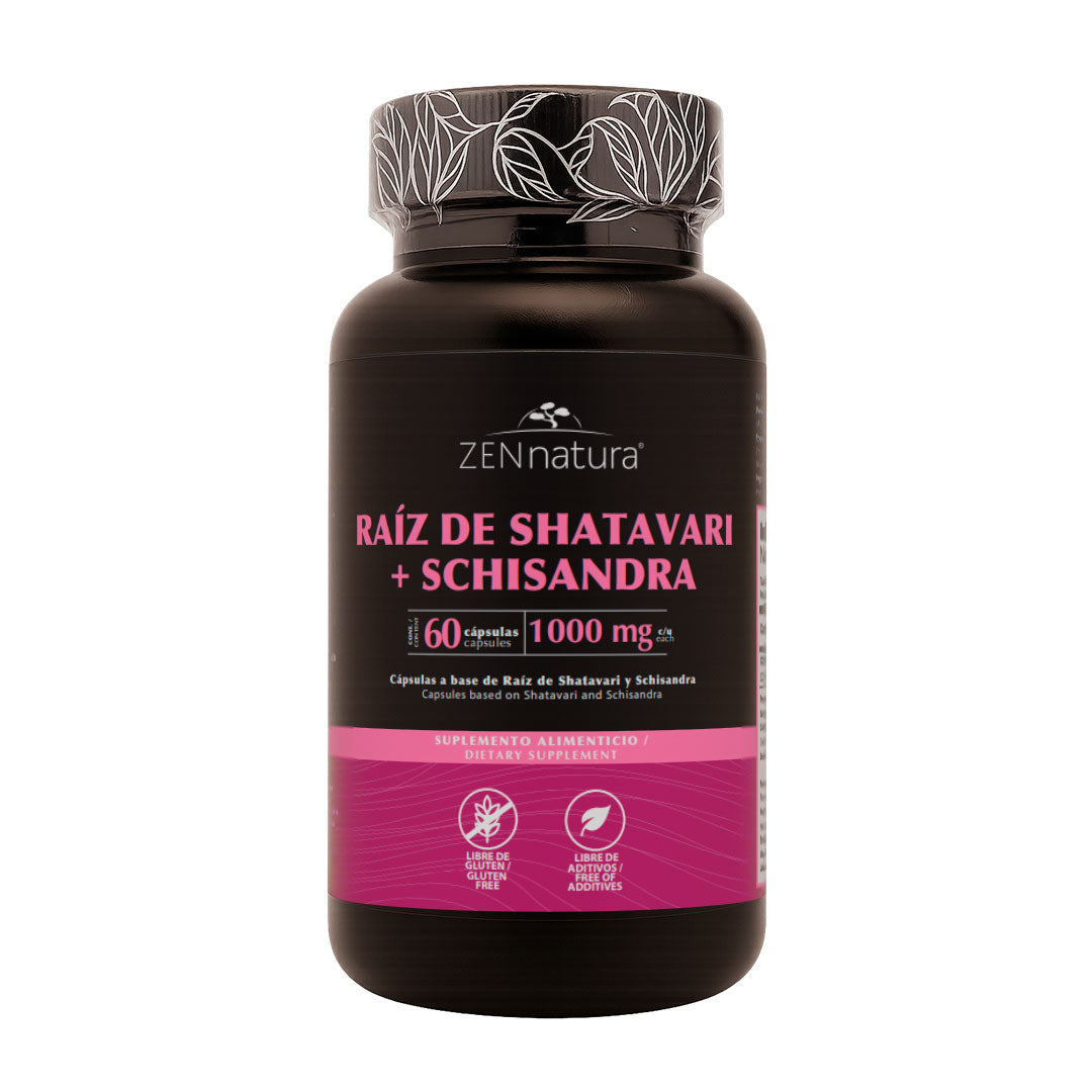 Raíz de Shatavari + Schisandra | 60 Cápsulas | 1000 mg