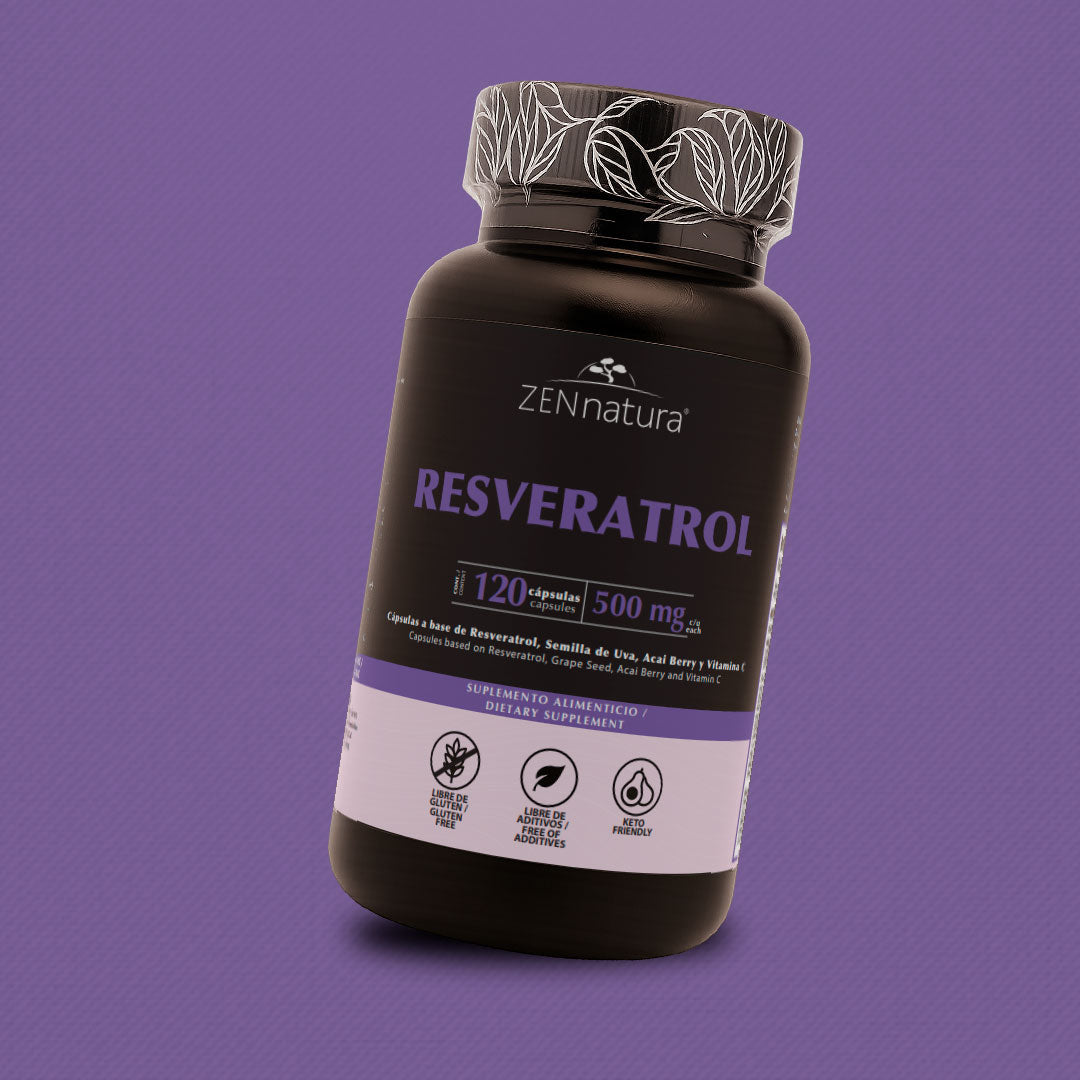 Resveratrol de Semilla de Uva | 120 Cápsulas | 500 mg