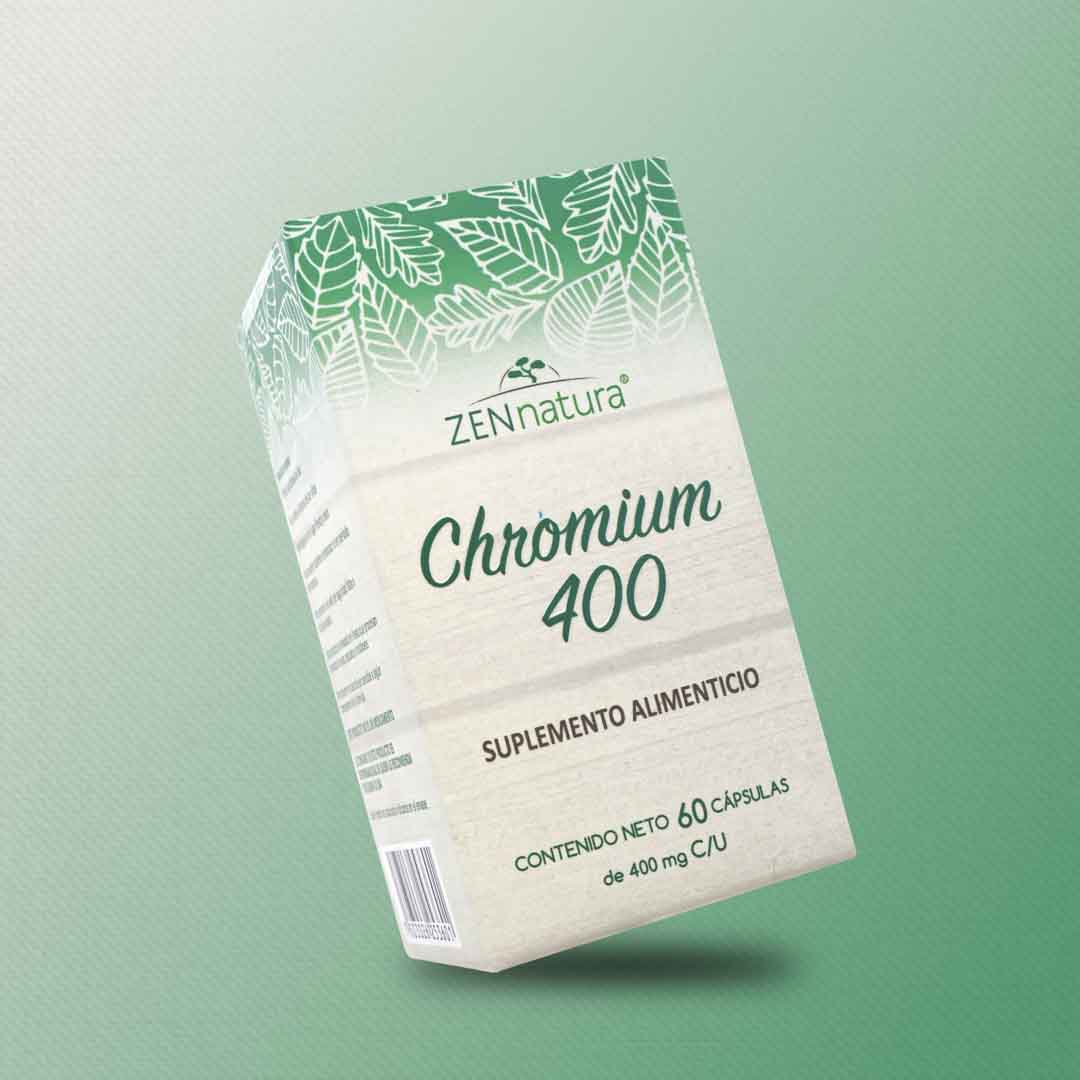 Chromium | Polinicotinato de Cromo y L-Carnitina Tartrato | 60 caps | 400 mg