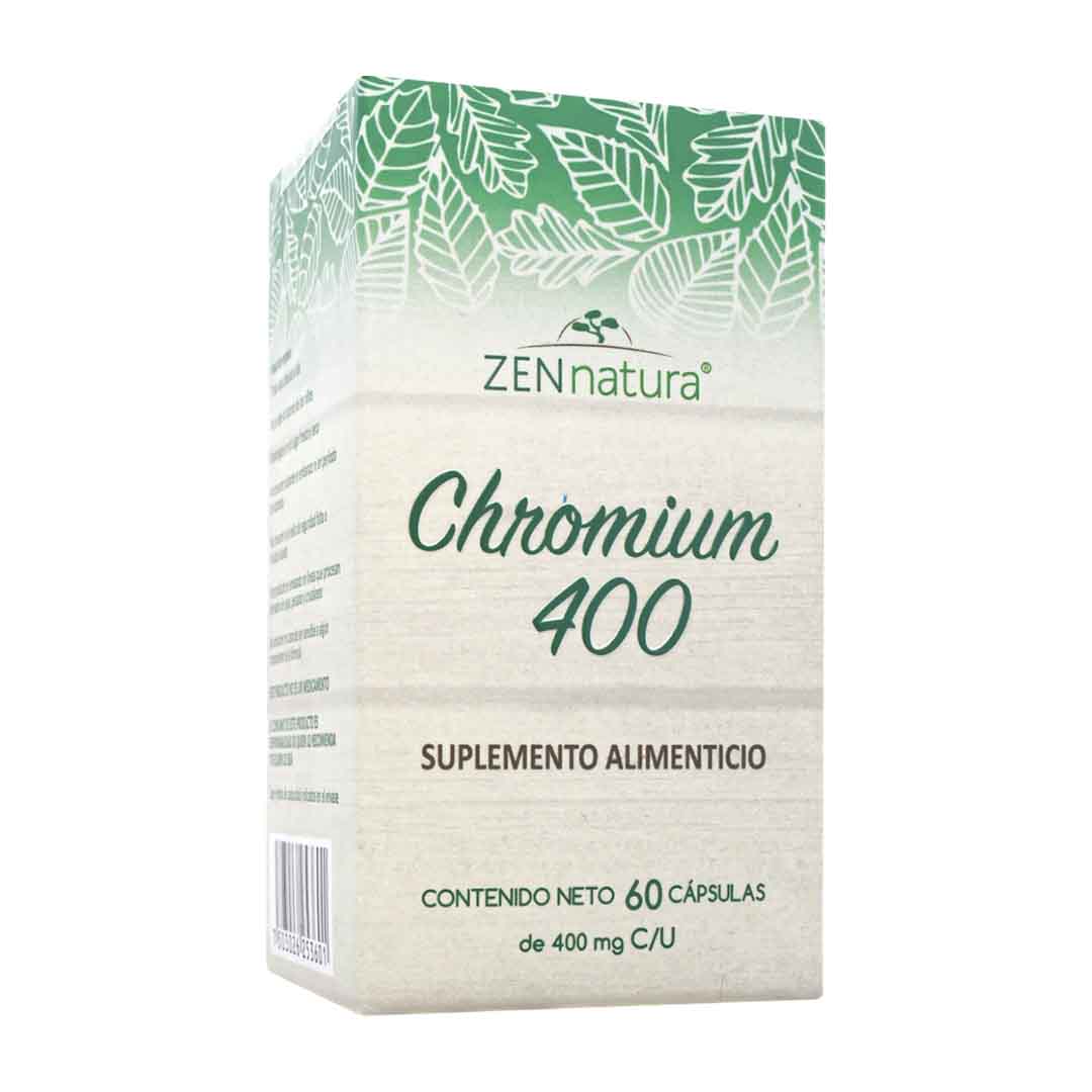 Chromium | Polinicotinato de Cromo y L-Carnitina Tartrato | 60 caps | 400 mg