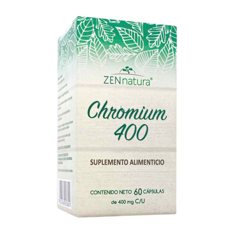 Chromium | Polinicotinato de Cromo y L-Carnitina Tartrato | 60 caps | 400 mg