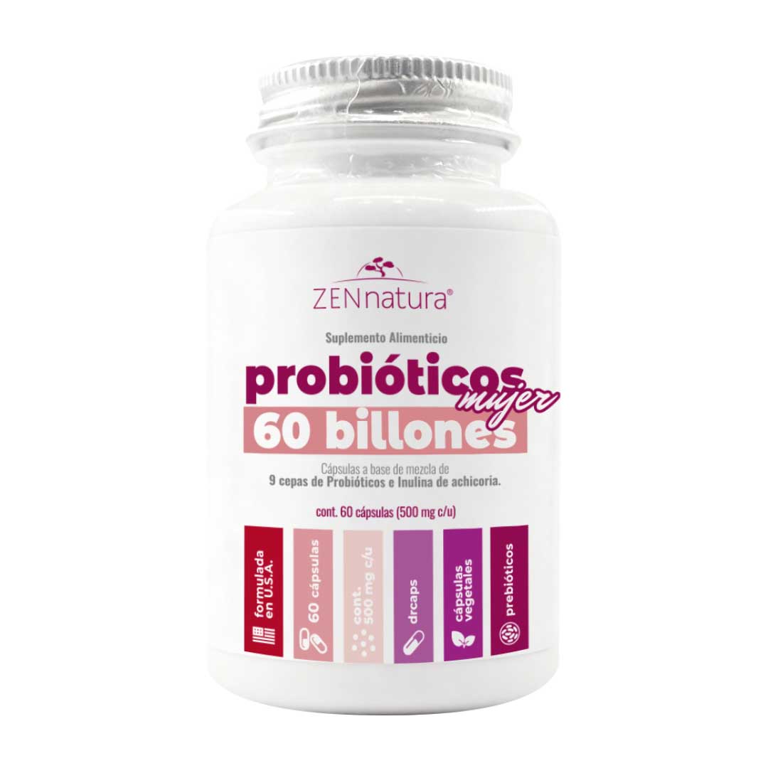 Probióticos Mujer 60 Billones | 60 Cápsulas | 500 mg