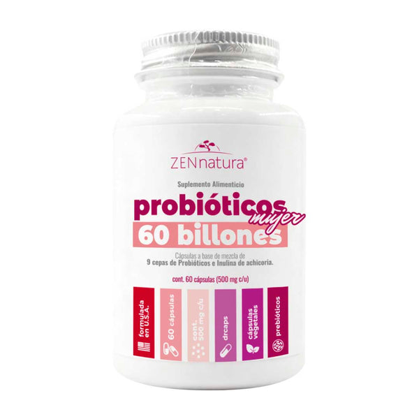 Probióticos Mujer 60 Billones | 60 Cápsulas | 500 mg