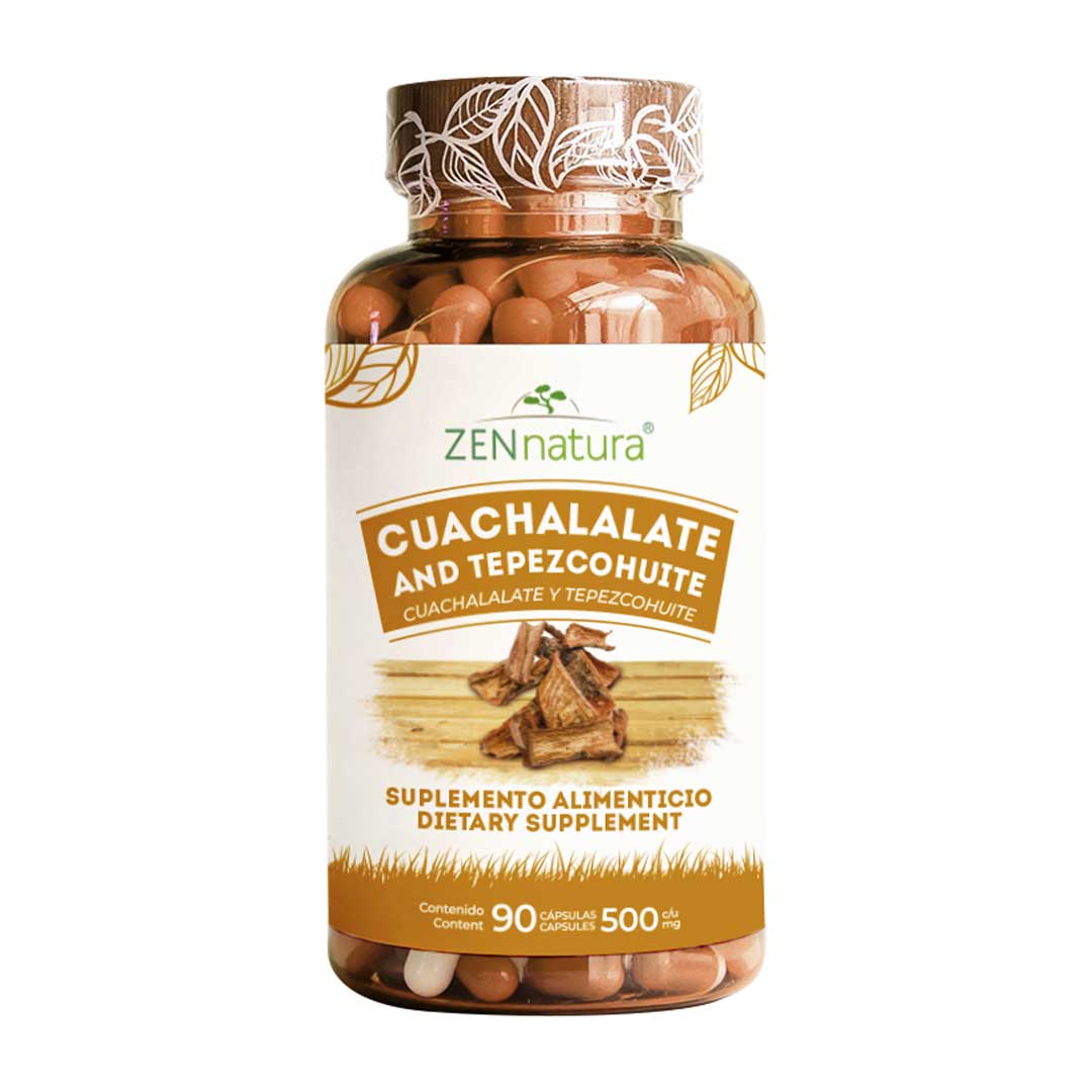 Cuachalalate y Tepezcohuite | 90 Cápsulas | 500 mg