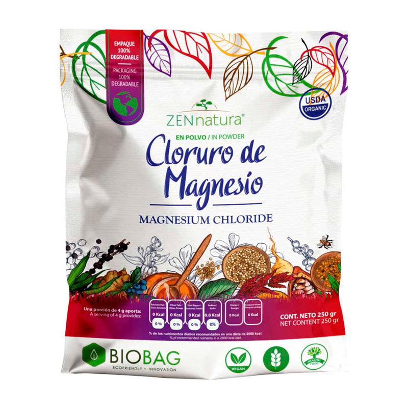 Cloruro de Magnesio en Polvo | Fórmula Soluble | 250 gr