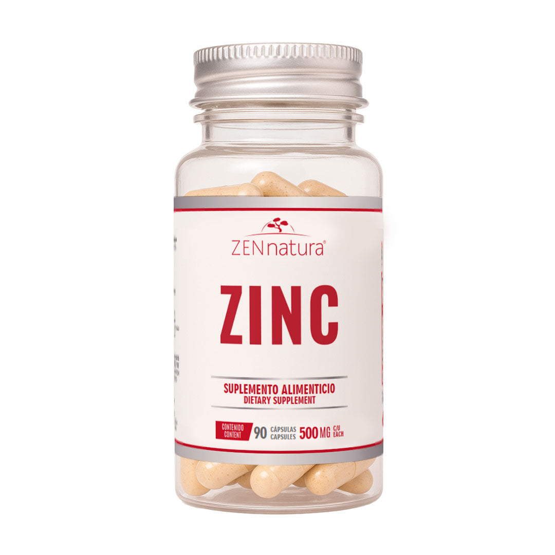 Zinc con Avena | 90 Cápsulas | 500 mg