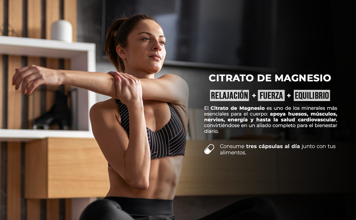 Citrato de Magnesio en Polvo | 500 g | Sabor Limón