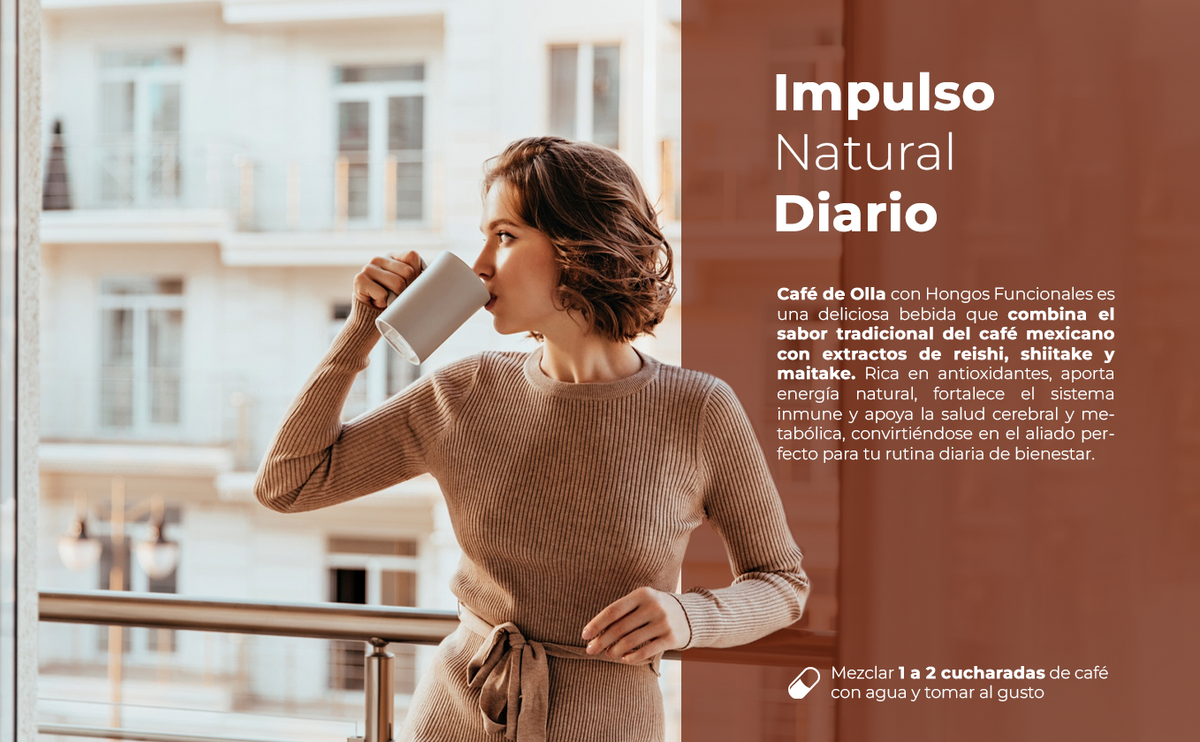 Café de Olla | Café Soluble con Hongos | 600 g