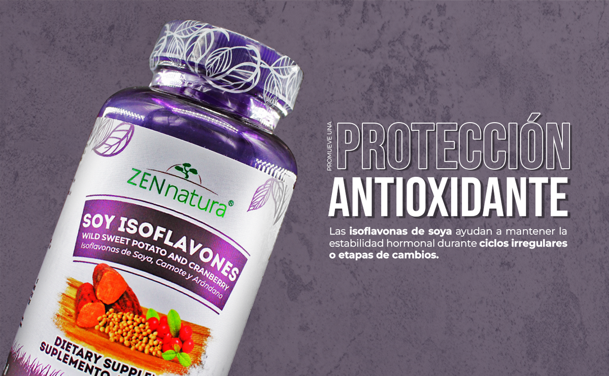 Isoflavonas de Soya | 90 Cápsulas | 500 mg