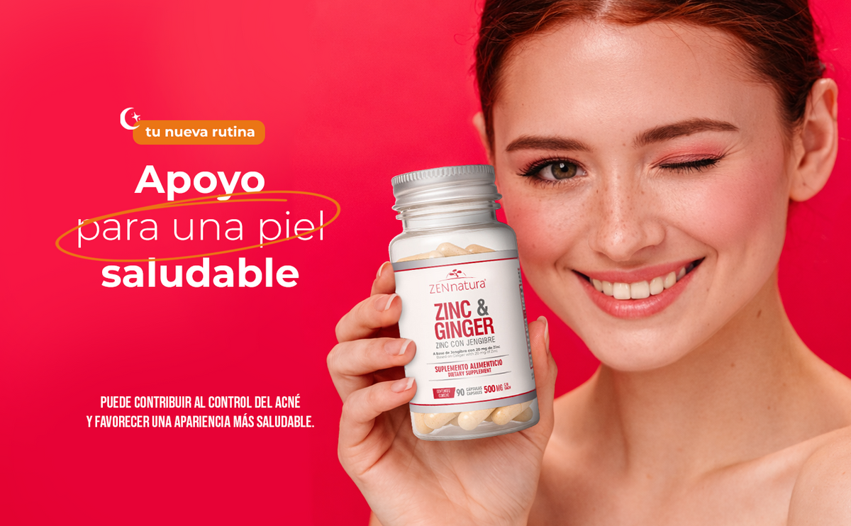 Zinc con Jengibre | 90 Cápsulas | 500 mg