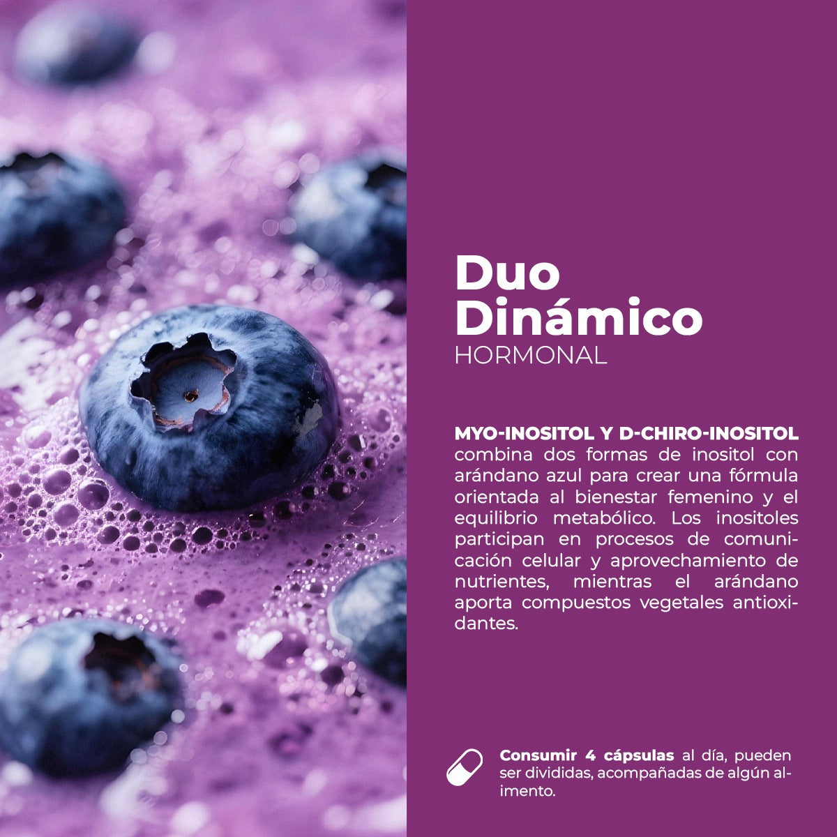 Myo + D-Chiro Inositol | 90 Cápsulas | 500 mg