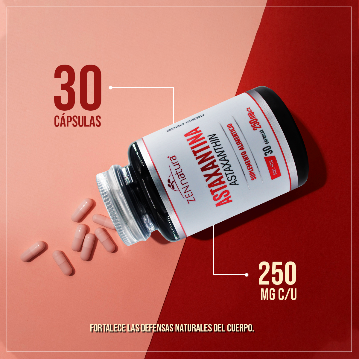 Astaxantina | 30 Cápsulas | 250 mg