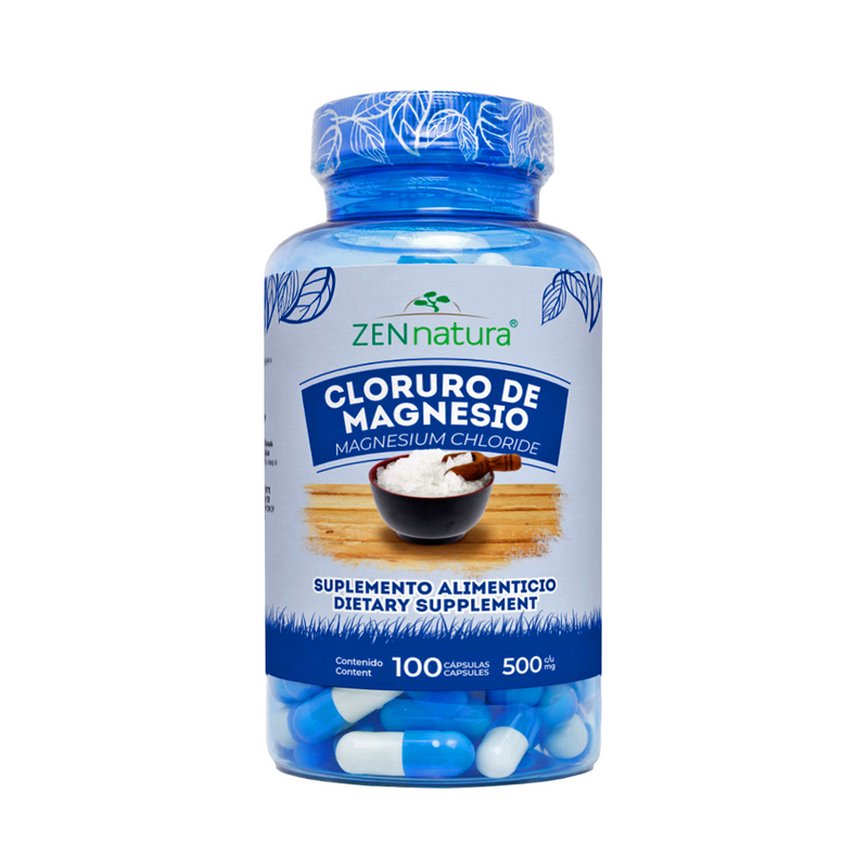 Cloruro de Magnesio | 100 Cápsulas | 500 mg