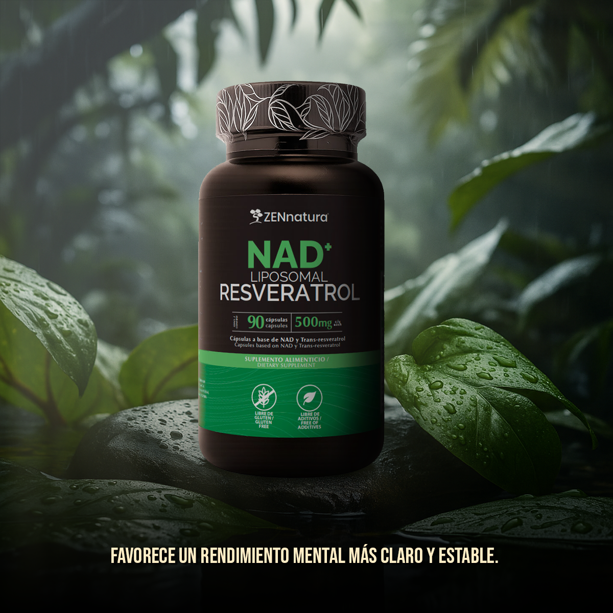 NAD + Liposomal Resveratrol | 90 Cápsulas | 500 mg