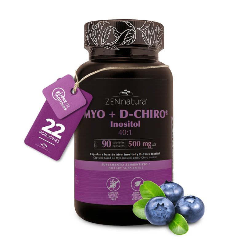 Myo + D-Chiro Inositol | 90 Cápsulas | 500 mg