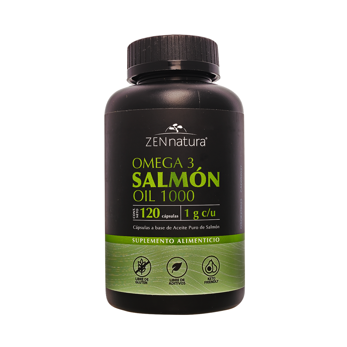Omega 3 Salmon Oil con Vitamina E | 120 Cápsulas | 1 g