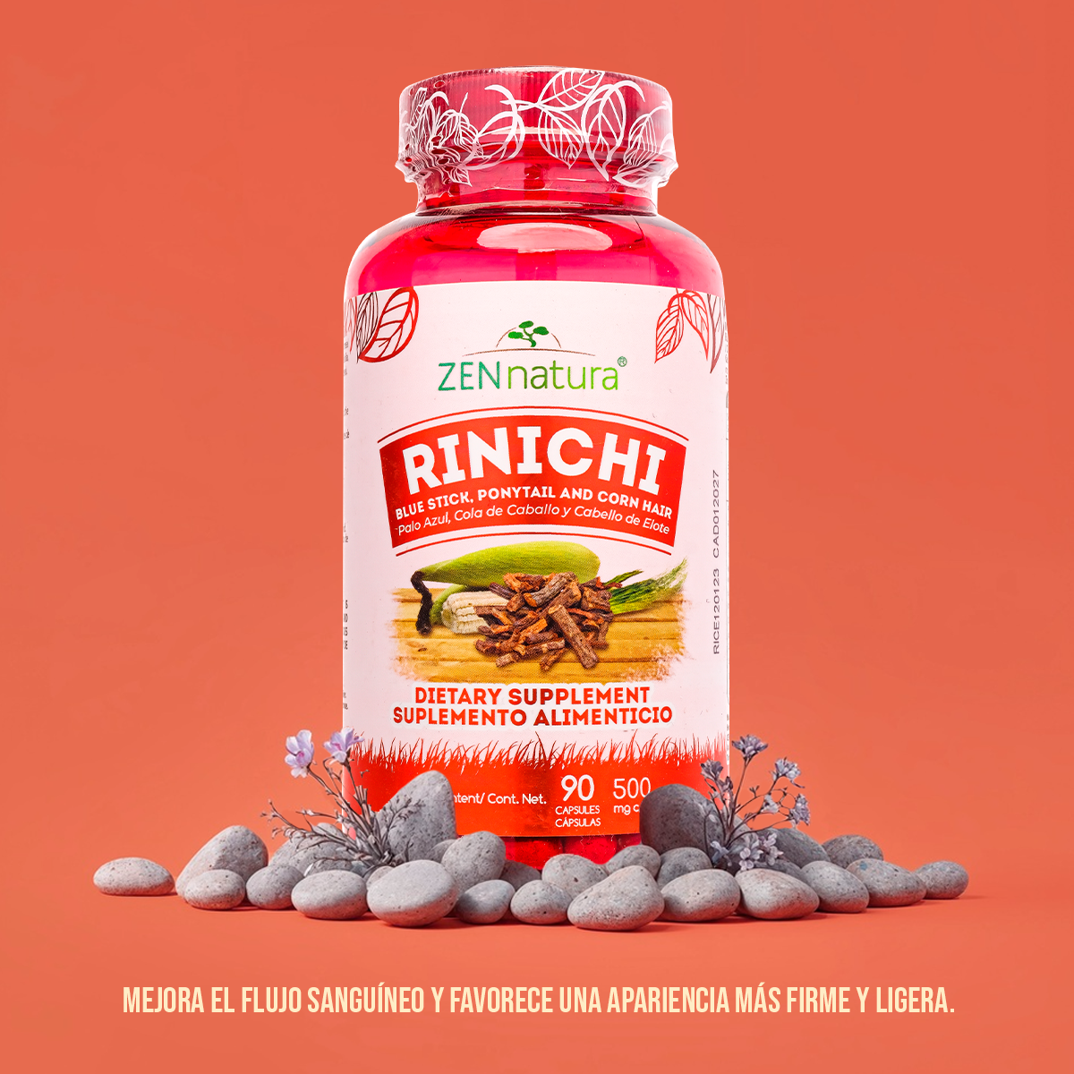 Rinichi 500 mg | Palo Azul, Cola de Caballo, Zinc y Selenio | 90 caps | 500 mg
